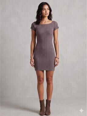 Don't Ask Why Italian Ribbed Bodycon Mini Dress – O/S
